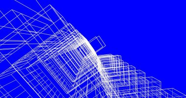 soyut mimari duvar kağıdı tasarımı, dijital konsept arkaplan