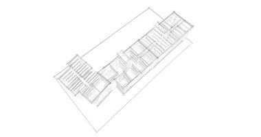 soyut mimari duvar kağıdı tasarımı, dijital konsept arkaplan