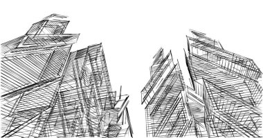 minimal geometrik şekiller, mimari çizgiler