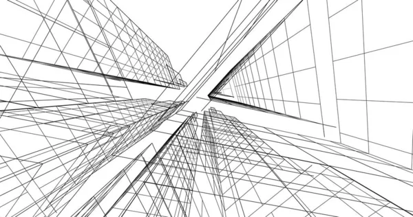 Абстрактный Архитектурный Дизайн Обоев Цифровой Концепт Фон — стоковое фото