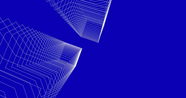 Mimari sanat konseptinde soyut çizgiler, minimum geometrik şekiller. 