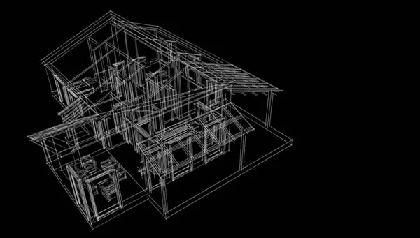 Abstrakcyjny Projekt Tapety Architektonicznej Cyfrowe Tło Koncepcyjne — Zdjęcie stockowe