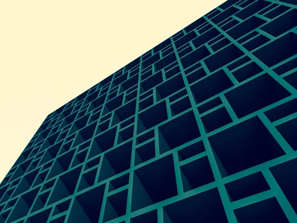 Mimari sanat konseptinde soyut çizgiler, minimum geometrik şekiller. 