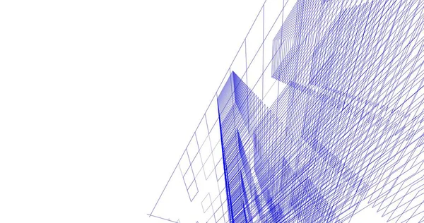 Minimális Geometriai Építészeti Tervezés — Stock Fotó