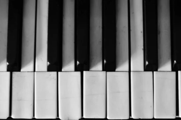 Piano Vintage Primer Plano Disparado Fondo Arte Conceptual — Foto de Stock