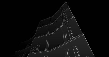 soyut mimari duvar kağıdı tasarımı, dijital konsept arkaplan