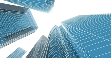 soyut mimari duvar kağıdı tasarımı, dijital konsept arkaplan