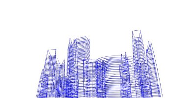 soyut mimari duvar kağıdı tasarımı, dijital konsept arkaplan