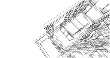 soyut mimari duvar kağıdı tasarımı, dijital konsept arkaplan