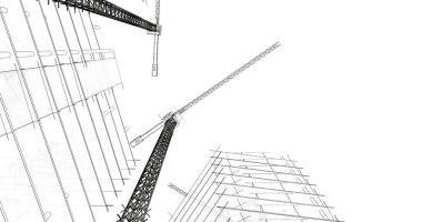 soyut mimari duvar kağıdı tasarımı, dijital konsept arkaplan