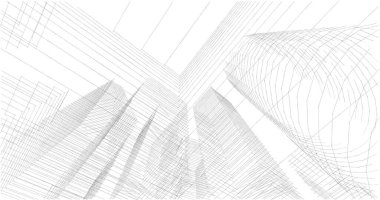 soyut mimari duvar kağıdı tasarımı, dijital konsept arkaplan