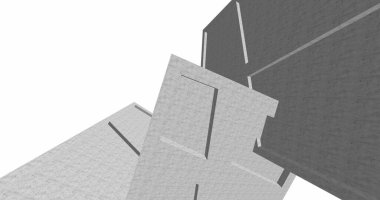 minimal geometrik şekiller, mimari çizgiler