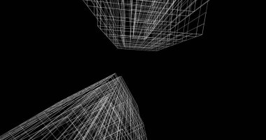 soyut mimari duvar kağıdı tasarımı, dijital konsept arkaplan