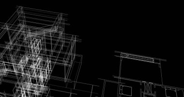 soyut mimari duvar kağıdı tasarımı, dijital konsept arkaplan