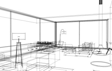 soyut mimari duvar kağıdı tasarımı, dijital konsept arkaplan