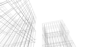 soyut mimari duvar kağıdı tasarımı, dijital konsept arkaplan
