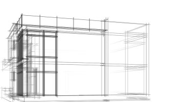 soyut mimari duvar kağıdı tasarımı, dijital konsept arkaplan