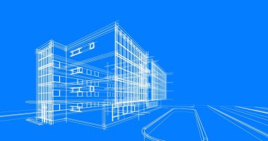 soyut mimari duvar kağıdı tasarımı, dijital konsept arkaplan