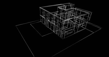 soyut mimari duvar kağıdı tasarımı, dijital konsept arkaplan