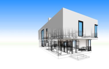 minimal geometrik şekiller, mimari çizgiler