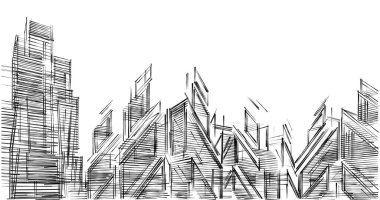 minimal geometrik şekiller, mimari çizgiler