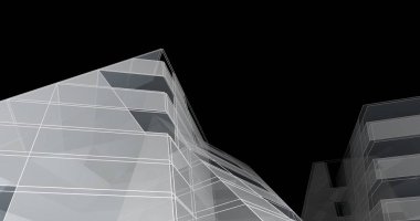 soyut mimari duvar kağıdı tasarımı, dijital konsept arkaplan