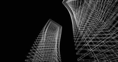 soyut mimari duvar kağıdı tasarımı, dijital konsept arkaplan