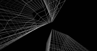 soyut mimari duvar kağıdı tasarımı, dijital konsept arkaplan