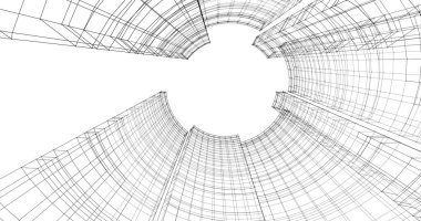 soyut mimari duvar kağıdı tasarımı, dijital konsept arkaplan