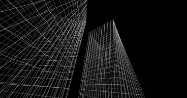 soyut mimari duvar kağıdı tasarımı, dijital konsept arkaplan