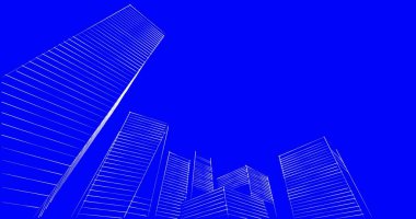 soyut mimari duvar kağıdı tasarımı, dijital konsept arkaplan