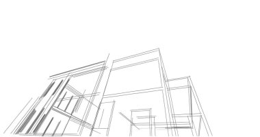 soyut mimari duvar kağıdı tasarımı, dijital konsept arkaplan