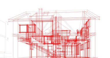 minimal geometrik şekiller, mimari çizgiler