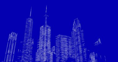 soyut mimari duvar kağıdı tasarımı, dijital konsept arkaplan