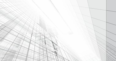 soyut mimari duvar kağıdı tasarımı, dijital konsept arkaplan