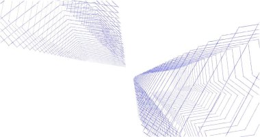 soyut mimari duvar kağıdı tasarımı, dijital konsept arkaplan