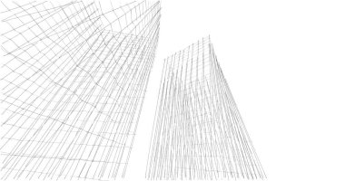 soyut mimari duvar kağıdı tasarımı, dijital konsept arkaplan