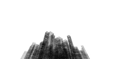 soyut mimari duvar kağıdı tasarımı, dijital konsept arkaplan