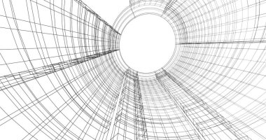 soyut mimari duvar kağıdı tasarımı, dijital konsept arkaplan