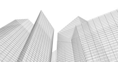 soyut mimari duvar kağıdı tasarımı, dijital konsept arkaplan