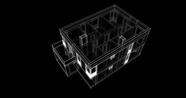 soyut mimari duvar kağıdı tasarımı, dijital konsept arkaplan