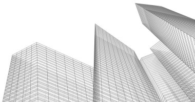 soyut mimari duvar kağıdı tasarımı, dijital konsept arkaplan