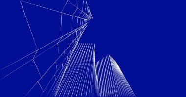 soyut mimari duvar kağıdı tasarımı, dijital konsept arkaplan