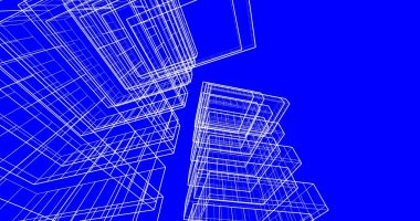 soyut mimari duvar kağıdı tasarımı, dijital konsept arkaplan