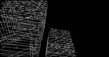 soyut mimari duvar kağıdı tasarımı, dijital konsept arkaplan