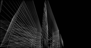 soyut mimari duvar kağıdı tasarımı, dijital konsept arkaplan