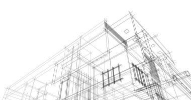 minimal geometrik şekiller, mimari çizgiler