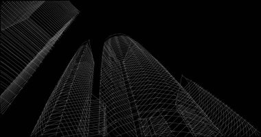 soyut mimari duvar kağıdı tasarımı, dijital konsept arkaplan