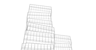 soyut mimari duvar kağıdı tasarımı, dijital konsept arkaplan