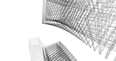 soyut mimari duvar kağıdı tasarımı, dijital konsept arkaplan